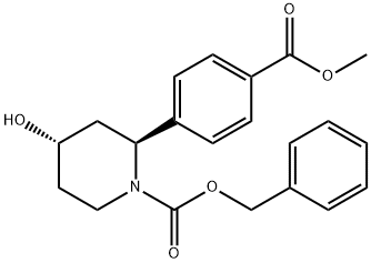 (2S,4S)-4-羟基-2-(4-(甲氧羰基)苯基)哌啶-1-羧酸苄酯, 2408761-17-9, 结构式