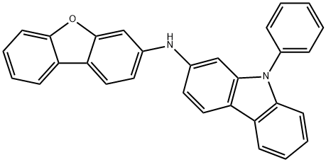 9H-Carbazol-2-amine, N-3-dibenzofuranyl-9-phenyl- 结构式