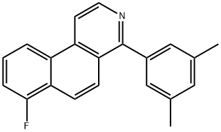 4-(3,5-二甲基苯基)-7-氟苯并[F]异喹啉(WIN357), 2414465-06-6, 结构式