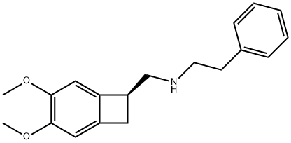 Bicyclo[4.2.0]octa-1,3,5-triene-7-methanamine, 3,4-dimethoxy-N-(2-phenylethyl)-, (7S)- Structure