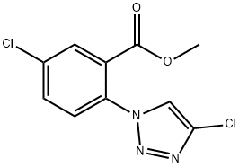 Benzoic acid, 5-chloro-2-(4-chloro-1H-1,2,3-triazol-1-yl)-, methyl ester|5-氯-2-(4-氯-1H-1,2,3-三唑-1-基)-苯甲酸甲酯