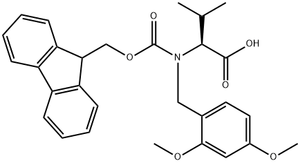 L-Valine, N-[(2,4-dimethoxyphenyl)methyl]-N-[(9H-fluoren-9-ylmethoxy)carbonyl]-, 2415398-04-6, 结构式