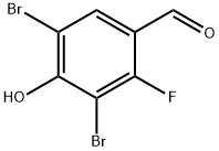 3,5-二溴-2-氟-4-羟基苯甲醛 结构式