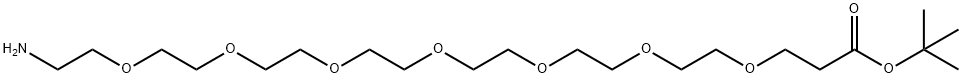 H2N-PEG7-CH2CH2COOtBu Struktur