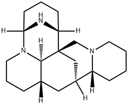 (8aα,10aα,15bβ)-2,3,4,5,7,8,8a,10,10a,11,12,13,14,15b-Tetradecahydro-15H-1α,5α-imino-10β,15aβ-methano-1H,6H,9H-5a,14a-diazadibenz[b,fg]octalene 结构式