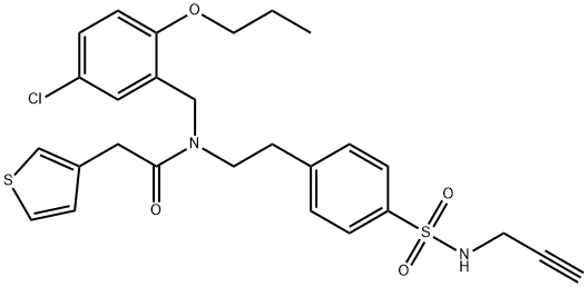 化合物YQ128 结构式