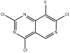 2,4,7-三氯-8-氟吡啶并[4,3-D]嘧啶,2454396-80-4,结构式