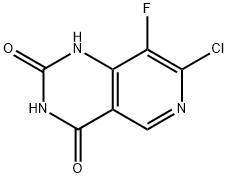 Pyrido[4,3-d]pyrimidine-2,4(1H,3H)-dione, 7-chloro-8-fluoro- Struktur