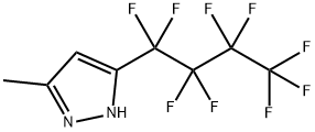 5(3)- Methyl-3(5)-(nonafluorobutyl)pyrazole Structure