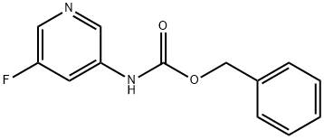 Carbamic acid, N-(5-fluoro-3-pyridinyl)-, phenylmethyl ester Struktur