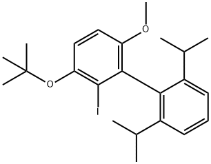 2-碘-3,6-二甲氧基-2',4',6'-三(1-甲基乙基)-1,1'-联苯,2489243-25-4,结构式