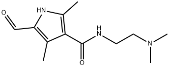 1H-Pyrrole-3-carboxamide, N-[2-(dimethylamino)ethyl]-5-formyl-2,4-dimethyl- Structure