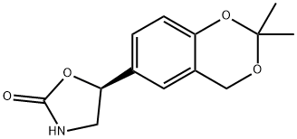 2-Oxazolidinone, 5-(2,2-dimethyl-4H-1,3-benzodioxin-6-yl)-, (5S)- 结构式