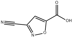 5-Isoxazolecarboxylic acid, 3-cyano- Structure