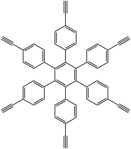 252238-71-4 4,4''-diethynyl-3',4',5',6'-tetrakis(4-ethynylphenyl)-1,1':2',1''-Terphenyl