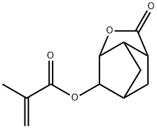 メタクリル酸2-オキソヘキサヒドロ-2H-3,5-メタノシクロペンタ[b]フラン-6-イル 化学構造式