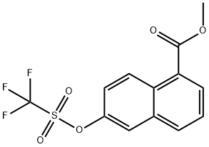 methyl 6-(trifluoromethylsulfonyloxy)-1-naphthoate 化学構造式