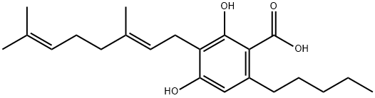 大麻萜酚酸, 25555-57-1, 结构式