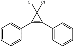 Benzene, 1,1'-(3,3-dichloro-1-cyclopropene-1,2-diyl)bis- Struktur
