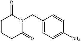1-[(4-氨基苯基)甲基]哌啶-2,6-二酮 结构式