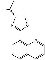 Quinoline, 8-[(4R)-4,5-dihydro-4-(1-methylethyl)-2-oxazolyl]- Structure