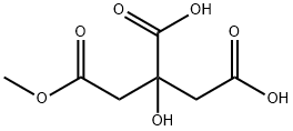 1,2,3-Propanetricarboxylic acid, 2-hydroxy-, 1-methyl ester Struktur