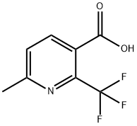 3-Pyridinecarboxylic acid, 6-methyl-2-(trifluoromethyl)- Structure