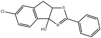 3aH-Indeno[1,2-d]thiazol-3a-ol, 6-chloro-8,8a-dihydro-2-phenyl-|化合物 T27550
