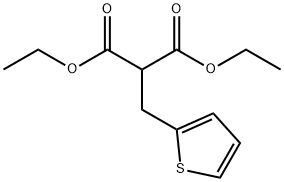 2-(2-噻吩甲基)-丙二酸,1,3-二乙酯, 26420-00-8, 结构式