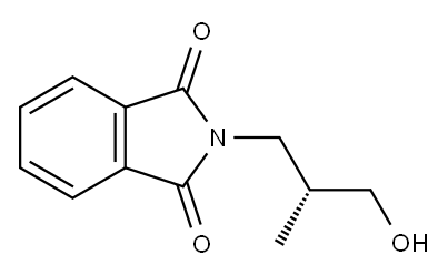(R)-2-(3-羟基-2-甲基丙基)异吲哚啉-1,3-二酮 结构式