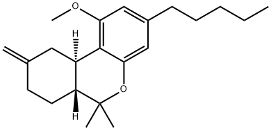 (6aR)-1-Methoxy-6,6-dimethyl-9-methylene-3-pentyl-6aβ,7,8,9,10,10aα-hexahydro-6H-dibenzo[b,d]pyran Structure
