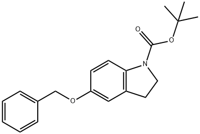 1H-Indole-1-carboxylic acid, 2,3-dihydro-5-(phenylmethoxy)-, 1,1-dimethylethyl ester