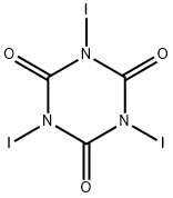 1,3,5-Triazine-2,4,6(1H,3H,5H)-trione, 1,3,5-triiodo- Struktur
