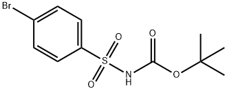 Carbamic acid, N-[(4-bromophenyl)sulfonyl]-, 1,1-dimethylethyl ester 结构式