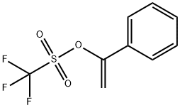 Methanesulfonic acid, 1,1,1-trifluoro-, 1-phenylethenyl ester Struktur