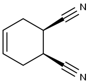 4-Cyclohexene-1,2-dicarbonitrile, (1R,2S)-rel- Structure
