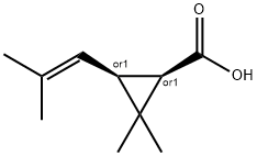 (±)顺式菊酸,2935-23-1,结构式