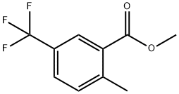 Benzoic acid, 2-methyl-5-(trifluoromethyl)-, methyl ester Struktur