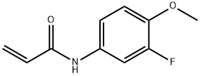N-(3-氟-4-甲氧基苯基)丙-2-烯酰胺,303129-65-9,结构式