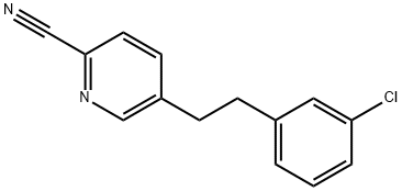 5-(3-chlorophenethyl)picolinonitrile 结构式