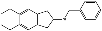 N-benzyl-5,6-diethyl-2,3-dihydro-1H-inden-2-amine,312753-79-0,结构式