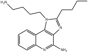 1-(4-氨基丁基)-2-丁基-1H-咪唑并[4,5-C]喹啉-4-胺 结构式