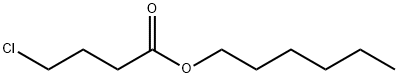 Butanoic acid, 4-chloro-, hexyl ester Structure