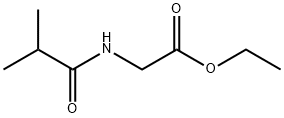 ethyl 2-(2-methylpropanamido)acetate Struktur