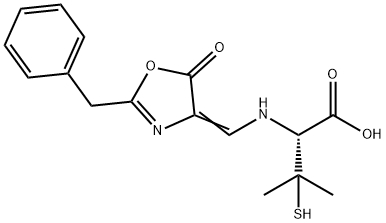 benzylpenicillenic acid Struktur