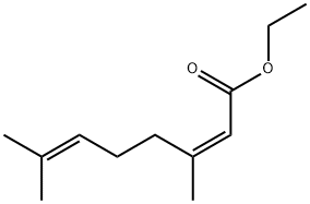 2,6-Octadienoic acid, 3,7-dimethyl-, ethyl ester, (2Z)- Structure