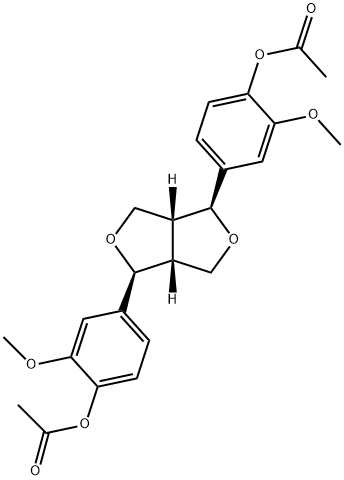 (+)-Piresil diacetate Struktur