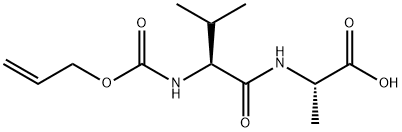 Alloc-Val-Ala-OH Structure