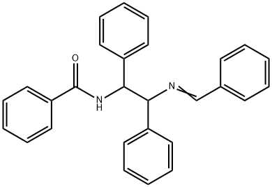 Benzamide, N-[1,2-diphenyl-2-[(phenylmethylene)amino]ethyl]- Structure