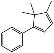 Benzene, (4,5,5-trimethyl-1,3-cyclopentadien-1-yl)- 结构式